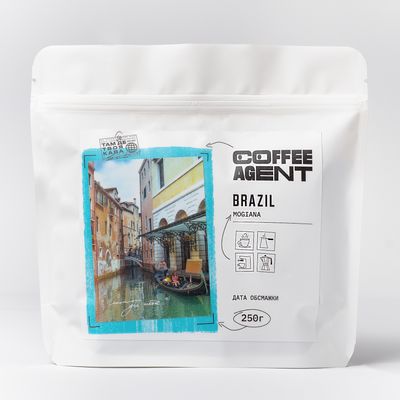 Кофе Brazil Mogiana 250 грамм молотый белый