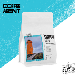 Кофе в зернах Brazil Minas Gerias Decaf 100 грамм белый